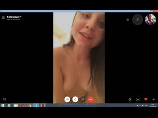 yaroslava masturbates on skype to an unknown guy